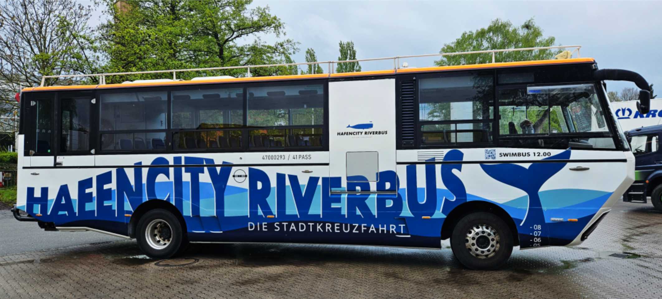 SH Werbung Riverbus-Beschriftung mit Digitaldruk